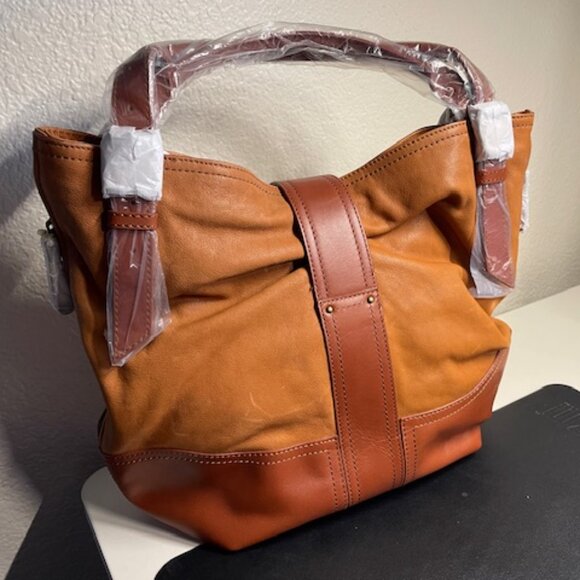 BOHO Chic - New! Brooks Brothers 100% Leather Bag - Picture 5 of 5